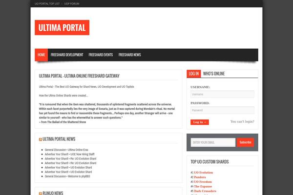 Gameleon theme site design template sample