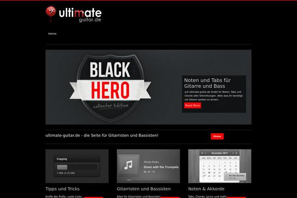 Site using Guitar Chords and Tabs plugin