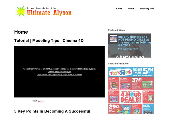 Underline theme site design template sample