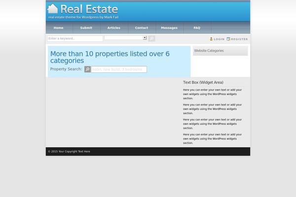 Realtorpress theme site design template sample