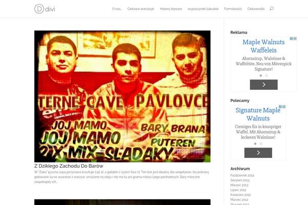 Divi2 theme site design template sample