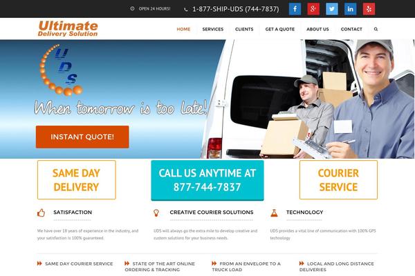 Transport theme site design template sample