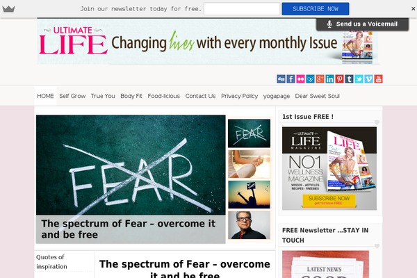 ultimatelifemagazine.com site used Foodblog-codebase