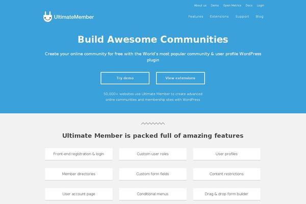 Site using Bb-ultimate-addon plugin