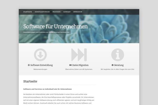 deCente theme site design template sample