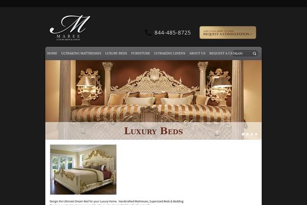 Refined-style theme site design template sample