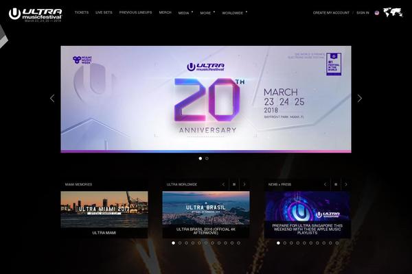 ultramusicfestival.com site used Ultra-2015