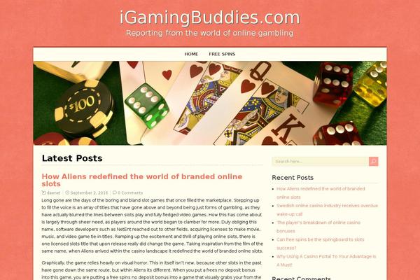 RetroTale theme site design template sample