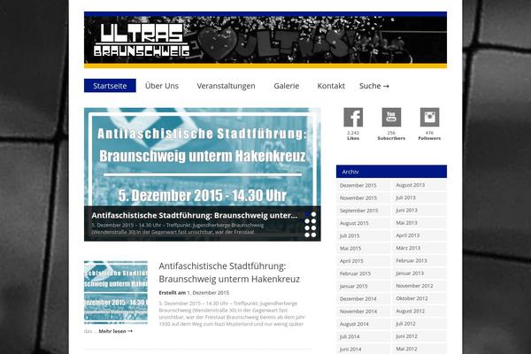 Gonzo theme site design template sample