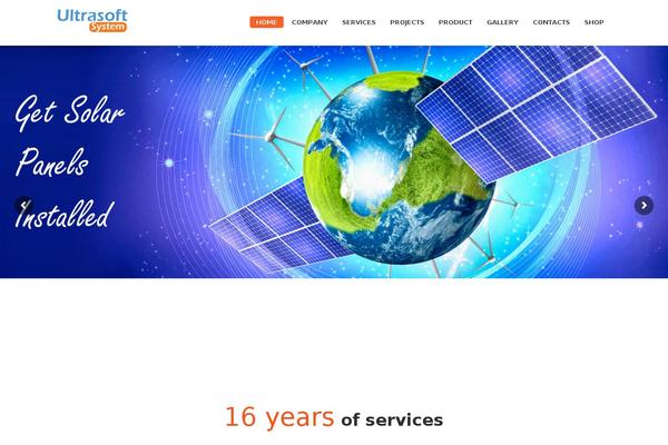 Green theme site design template sample