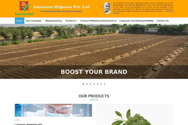 umalaxmi-organics.com site used Umalaxmi