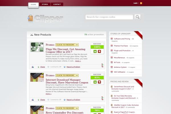 Clipper theme site design template sample