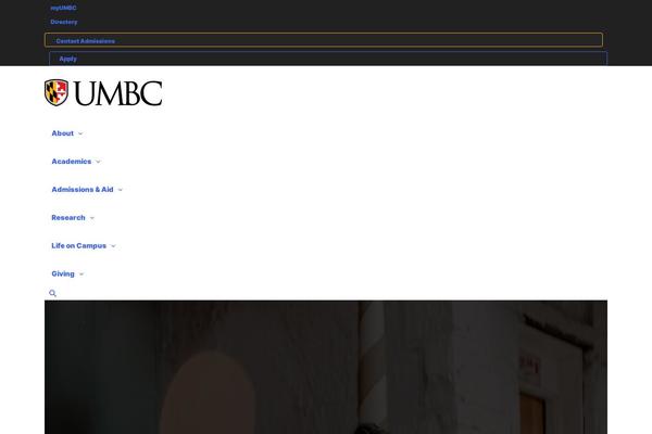 umbc.edu site used Umbc-theme