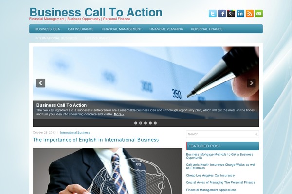 Financespot theme site design template sample
