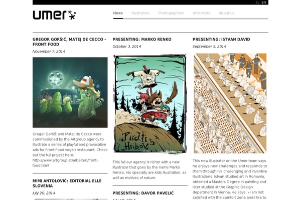 umer.si site used Darkwhite