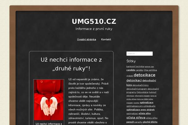 Classic Chalkboard theme site design template sample