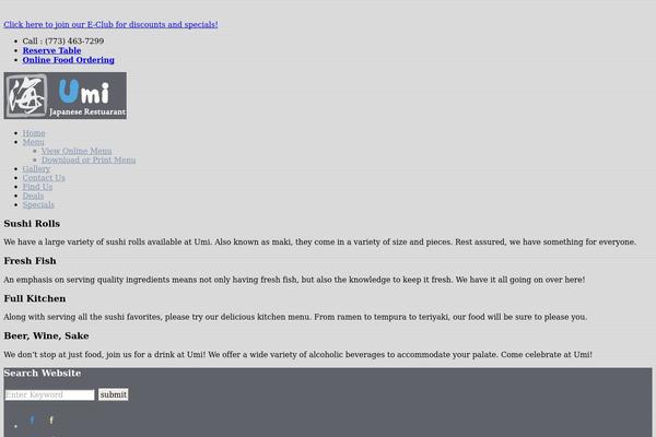Site using Open Table Widget plugin