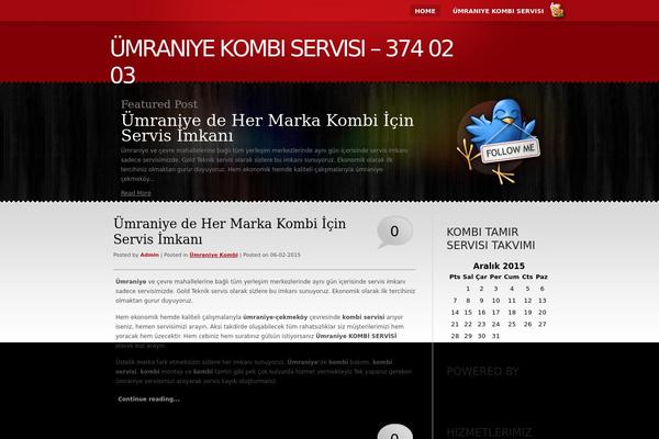 RedTime theme site design template sample