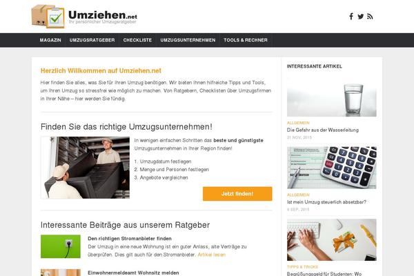 Magaziner theme site design template sample