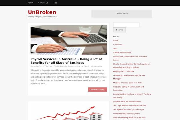 un-broken.org site used Sturd.