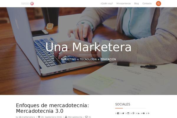 unamarketera.com site used Smallblog
