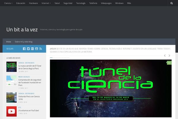 Hueman theme site design template sample