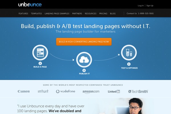 unbounce2019 theme websites examples
