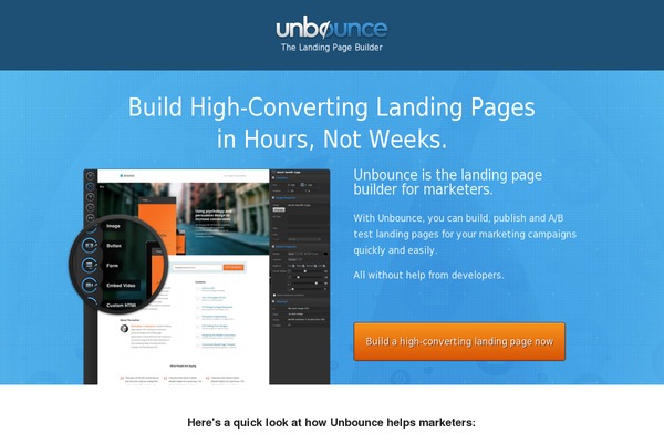 unbouncepages.com site used Unbounce2019