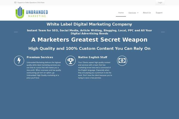 Envision theme site design template sample