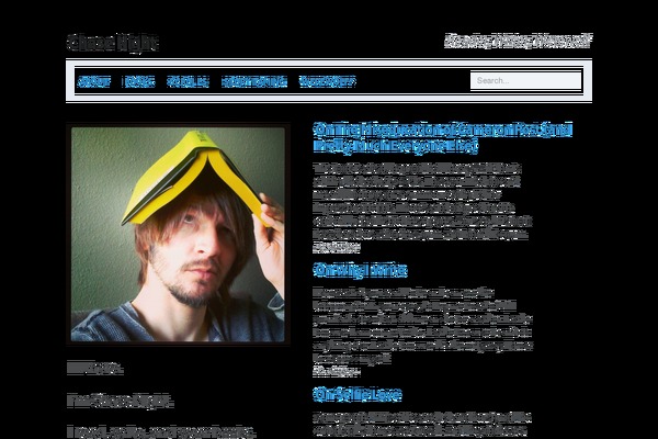 Author theme site design template sample