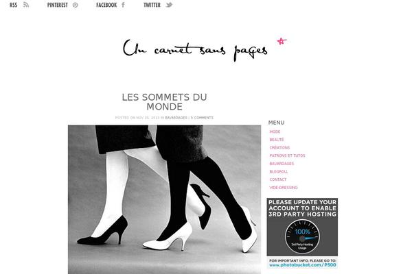 Clarity theme site design template sample