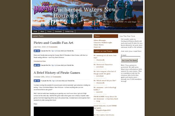 unchartedwatersnewhorizons.com site used Ships-ahoy