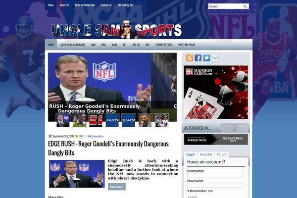 unclesamsports.com site used Footballsite