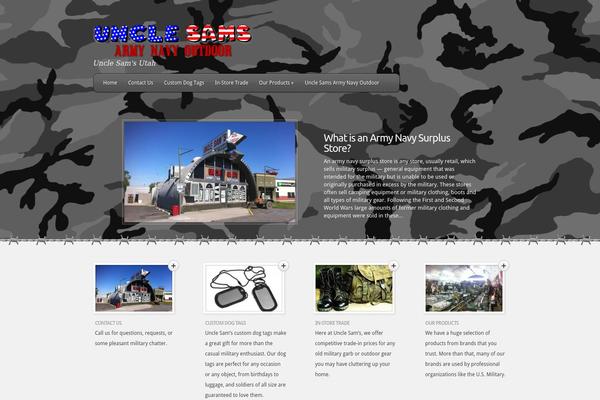 Feather theme site design template sample