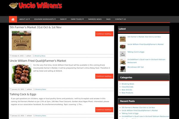 Magazine Style theme site design template sample