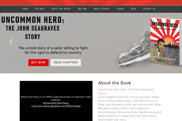 FlatBook theme site design template sample