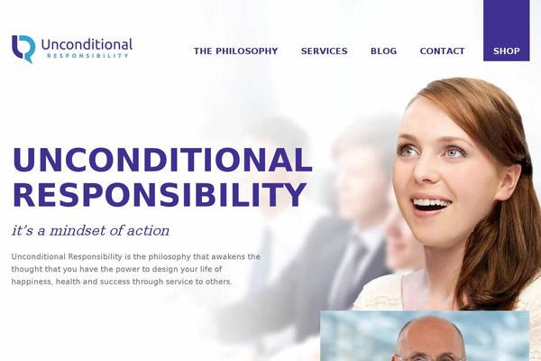 Unconditional theme site design template sample