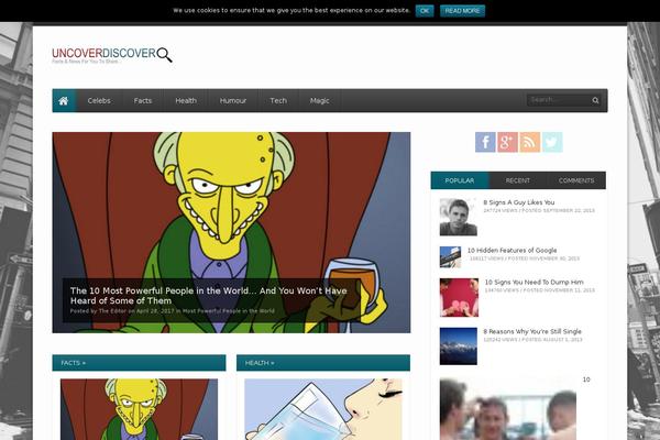 News theme site design template sample