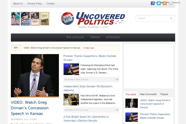 Tribune theme site design template sample