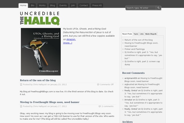 Site using Fun with Sidebar Tabs plugin