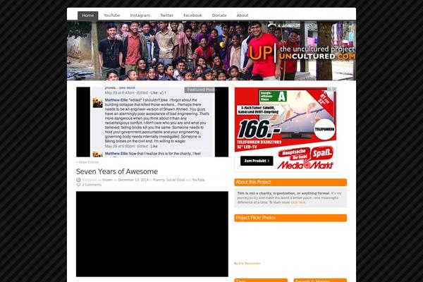 Site using Flickr Flash Badge Widget plugin