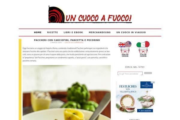 Foodie theme site design template sample