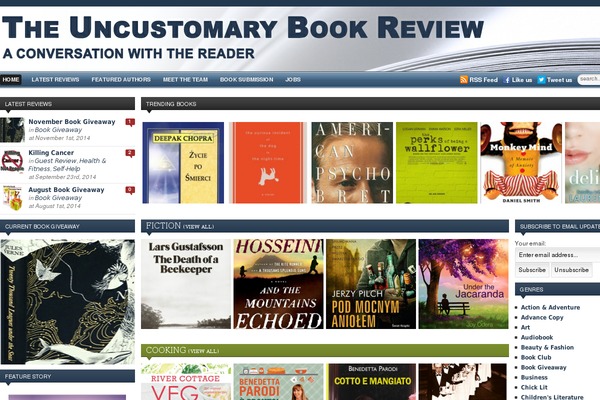 uncustomarybookreview.com site used Zenko