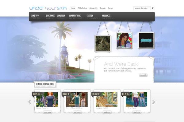 eStore theme site design template sample