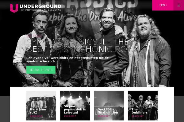 Underground theme site design template sample