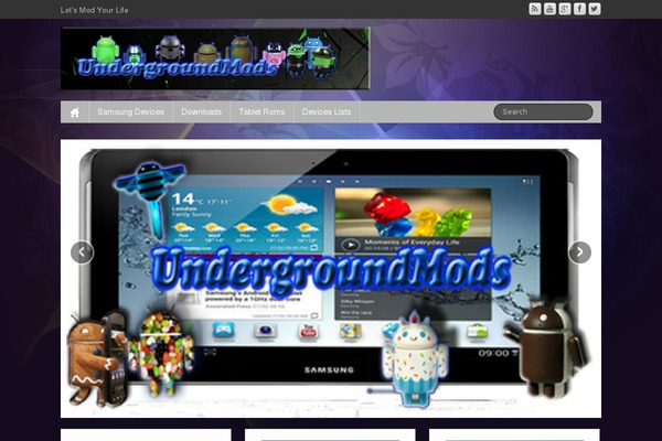 Site using iFeature Slider plugin