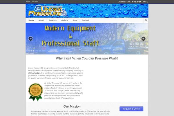 Modernize theme site design template sample