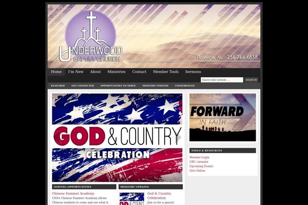Church theme site design template sample
