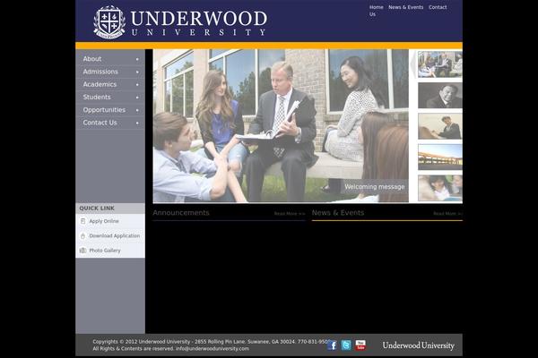 underwooduniversity.com site used Underwood