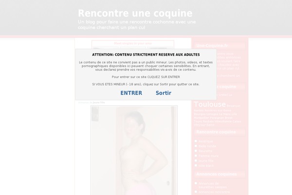 une-coquine.fr site used Eros